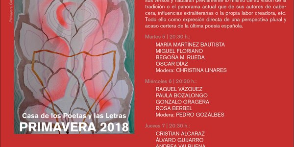 La Casa de los Poetas y las Letras reúne a los mejores jóvenes poetas del panorama actual en unas jornadas