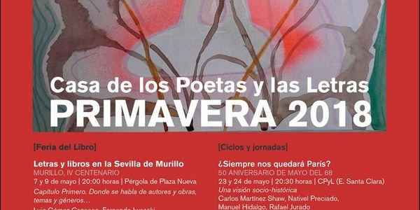 La Feria del Libro, el ciclo de Poesía Joven o las jornadas sobre Mayo del 68 vertebran la primavera de la Casa de los Poetas y las Letras