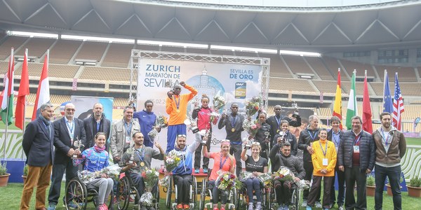 La marroquí Kaoutar Boulaid logra el nuevo récord del Zurich Maratón de Sevilla y el keniano Dickson Kipsang vence  en la categoría masculina