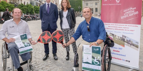 Los mejores palistas  participan del 4 al 6 de mayo en el Open de Pádel en Silla  de Ruedas de Sevilla