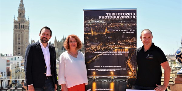 Más de 1.100 fotógrafos aficionados de toda Europa se citan en la sexta edición de Turifoto-Photoquivir 2018, que se celebrará en la ciudad de Sevilla entre los días 25 y 27 de mayo