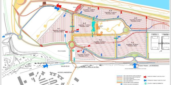 El Plan Especial de Movilidad para la Feria de Abril de 2018 se activa este sábado a las 08.00 horas con cambios de sentido y cortes de tráfico en algunas vías próximas al Real