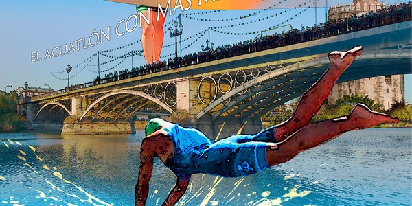 Presentación del VII Cinc Acuatlón Velá de Triana ‘Memorial Íñigo Vallejo’, que se consolida como una de las grandes citas deportivas del verano