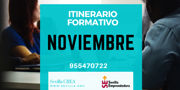 Sevilla Emprendedora - Ya disponible el calendario formativo de noviembre