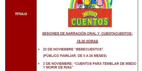 CUENTA CUENTOS -Noviembre 2023