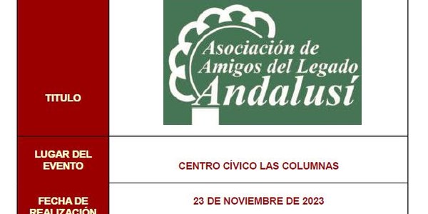 CONFERENCIA "El Legado Andalusí"