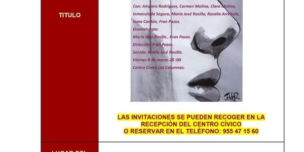 Semana de la Mujer. Obra de teatro: "Almas rotas"