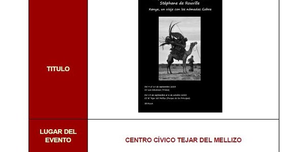 EXPOSICIÓN FOTOGRÁFICA: "KENYA, UN VIAJE CON LOS NÓMADAS GABRA”