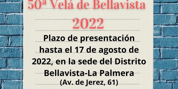 Concurso del Cartel para la Velá del Distrito Bellavista