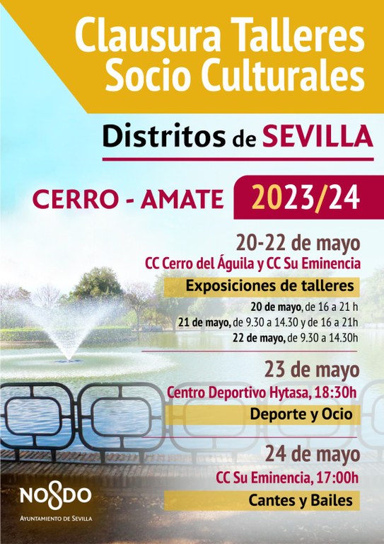 Clausura de los talleres socioculturales del Distrito Cerro - Amate