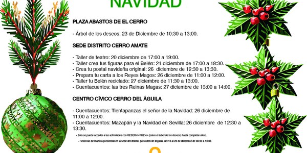Programación de Navidad Distrito Cerro-Amate
