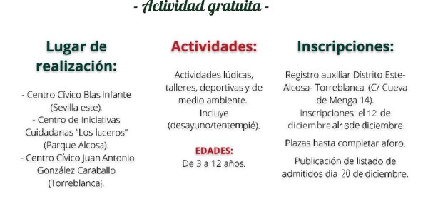 Escuela de Navidad 2022/23