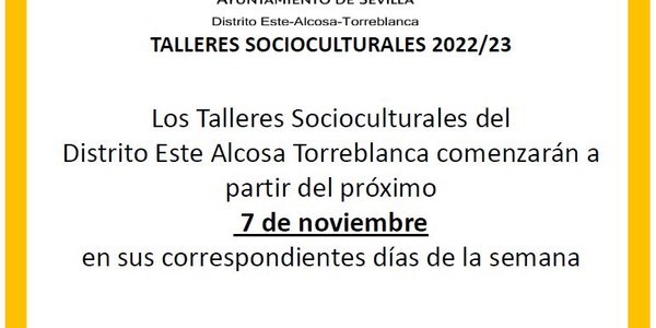 Inicio de los Talleres del Distrito 2022-23