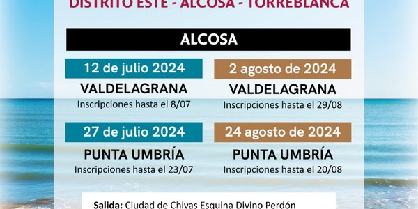 Viajes a la Playa con el Distrito Alcosa