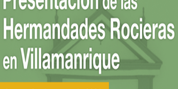 Presentación Hermandades Rocio en Villamanrique