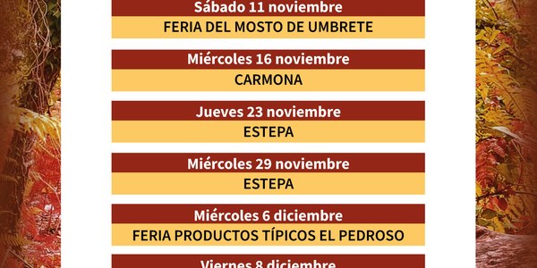 Viajes en OTOÑO Distrito San Pablo- Santa Justa