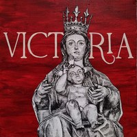 03 ALEMAÑY - "Victoria". Mixta sobre tabla. 20 x 20 x 4,2 cms.