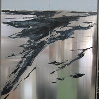 41. FERNANDO RODRÍGUEZ MORENO - Sin título. Óleo sobre aluminio. 97 x 65 cms.