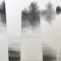 47 RICARDO SUÁREZ, Límites del Paisaje, Carbón y grafito sobre PH neutro, 26,5x36,5 cm