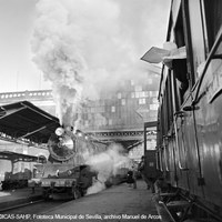 Estación de ferrocarril de San Bernardo. ©ICAS-SAHP, Fototeca Municipal de Sevilla, archivo Manuel de Arcos