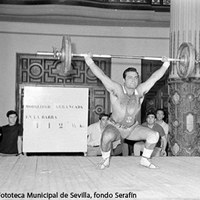 29. Campeonato Nacional de Halterofilia. Década de 1970 ©ICAS-SAHP, Fototeca Municipal de Sevilla, fondo Serafín