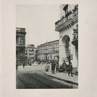 4- Sevilla. Plaza de San Francisco desde la calle Génova (actual avenida de la Constitución). 1892 ©ICAS-SAHP, Biblioteca del SAHP