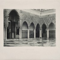 7- Sevilla. Real Alcázar. Patio de las Doncellas. 1892 ©ICAS-SAHP, Biblioteca del SAHP