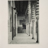 8- Sevilla. Real Alcázar. Patio de las Doncellas. 1892 ©ICAS-SAHP, Biblioteca del SAHP