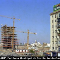 Obras para la EXPO’92. Entorno de la Ronda de los Tejares. 1992. ©ICAS-SAHP, Fototeca Municipal de Sevilla, fondo Gasán