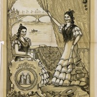 1. Triana en Fiestas. Velada de Santiago y Santa Ana. 1948. Cartel. Firma: M. Sánchez Rodríguez ©ICAS-SAHP, Archivo Municipal de Sevilla