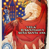 4. Velá de Santiago y Señá Santa Ana. 1988. Cartel. Firma: Rubio Tavira ©ICAS-SAHP, Archivo Municipal de Sevilla