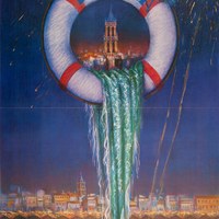 5. Velá de Santiago y Señá Santa Ana. 1989. Cartel. Firma: Ballesta ©ICAS-SAHP, Archivo Municipal de Sevilla