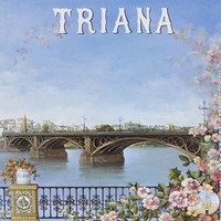 11. Triana. Velá de Santiago y Santa Ana. 1997. Cartel. Firma: Juan Roldán ©ICAS-SAHP, Archivo Municipal de Sevilla