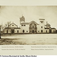 Pabellón de la República Argentina Exposición Iberoamericana de 1929, actual Conservatorio Profesional de Danza Antonio Ruiz Soler en la Glorieta de Buenos Aires. 1929 ©ICAS-SAHP, Fototeca Municipal de Sevilla. Álbum Dücker