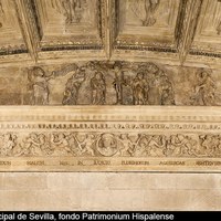 40 Sala Capitular Baja. Casetones de la bóveda  y friso superior - Ver pág. 79-95  Tomo I