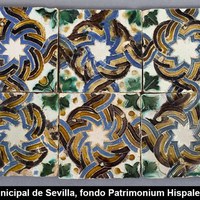 10 Panel de 5x2 azulejos de arista. Siglo XVI