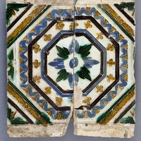 12 Azulejos por tabla de arista. Siglo XVI