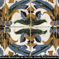 06 Panel de ocho azulejos de arista. Siglo XVI. Ver op.cit. pp. 84-85. Tomo II