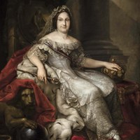 30 Vicente López Portaña (copia).  Retrato de la reina Isabel II sentada en el trono. Ca. 1845. Ver op.cit., pp. 240-241. Tomo II