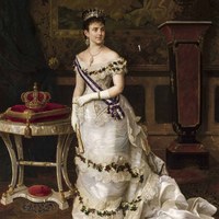 38 Manuel Cabral y Aguado Bejarano.  Retrato de la reina María de las Mercedes de Orleans. 1878. Ver op.cit., pp. 256-257. Tomo II