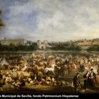 43 Andrés Cortés y Aguilar.  La Feria de Sevilla. Ca. 1852  Ver op.cit., pp.266-269. Tomo II