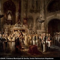 45 José María Romero López.  Alfonso XII en la Capilla Real de la Catedral de Sevilla ante el cuerpo incorrupto de San Fernando.1877. Ver op.cit., pp.274-275 Tomo II