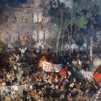 64 Gustavo Bacarisas Podestá.  Viva la República. Proclamación de la República en la Plaza Nueva de Sevilla.1931. Ver op.cit., pp. 318-319. Tomo II