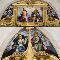 08 Alonso Vázquez.  La Fortaleza, la Templanza y la Santísima Trinidad. Ca.1603-1604. Iglesia de San Román.  Depósito del Ayuntamiento de Sevilla.  Ver op.cit., pp.  156-159. Tomo II