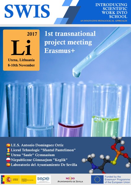 Póster 1ª Reuniín Transnacional Proyecto Erasmus+ SWIS