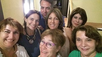 Con Lina Gálvez 2015